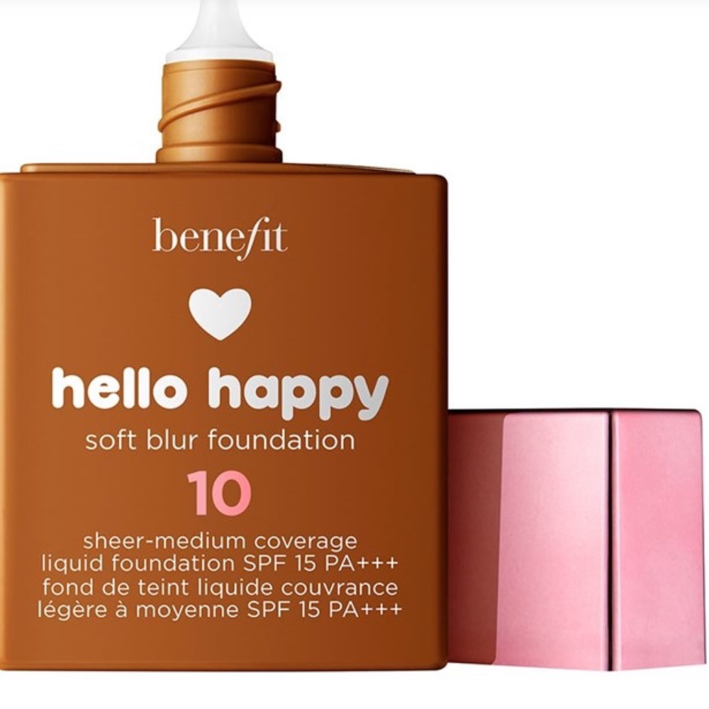 ⚜️3/$25 ⚜️ ⭐️🎀BNWT BENEFIT HELLOHAPPY SOFT BLUR FOUNDATION 🎀⭐️10-DEEP WARM🎀⭐️